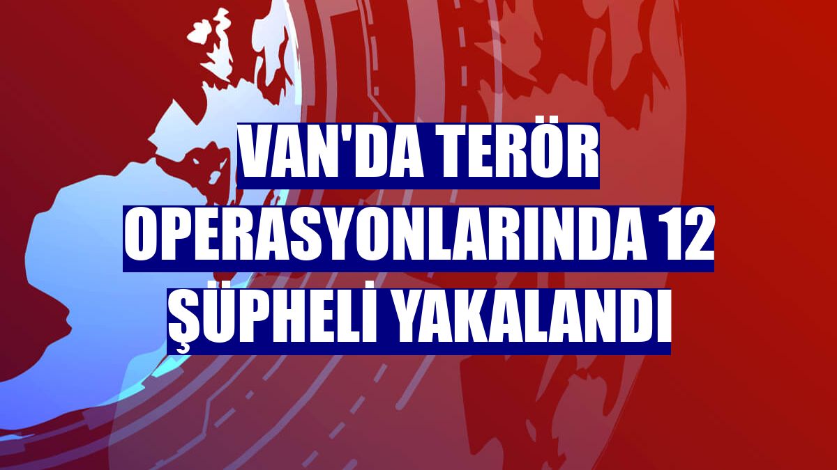 Van'da terör operasyonlarında 12 şüpheli yakalandı