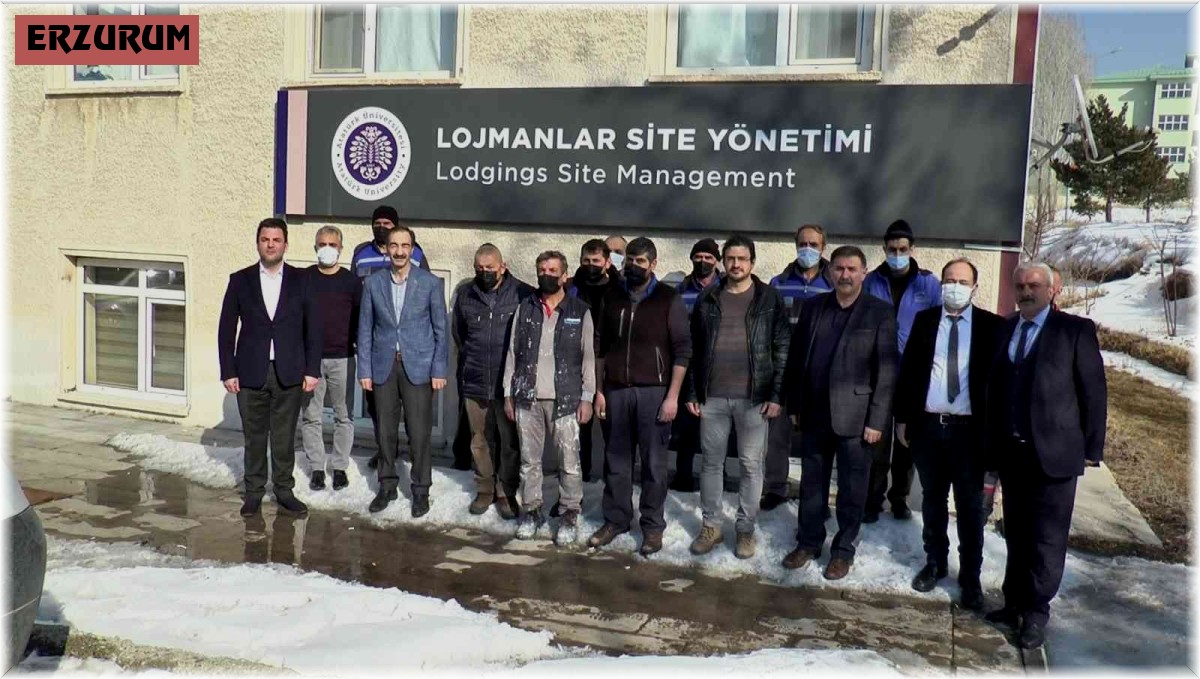 Atatürk Üniversitesi lojman site yönetimi işçilerine yönelik basın açıklaması yapıldı