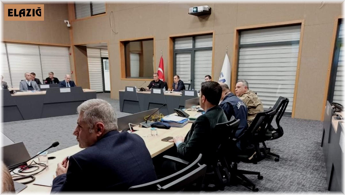 Elazığ'da çığ önlemleri ve faaliyetleri toplantısı düzenlendi