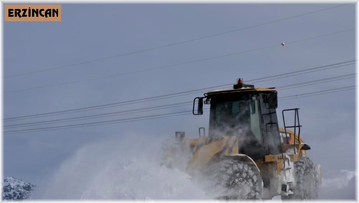Erzincan'da kar ve tipiden 294 köy yolu ulaşıma kapalı