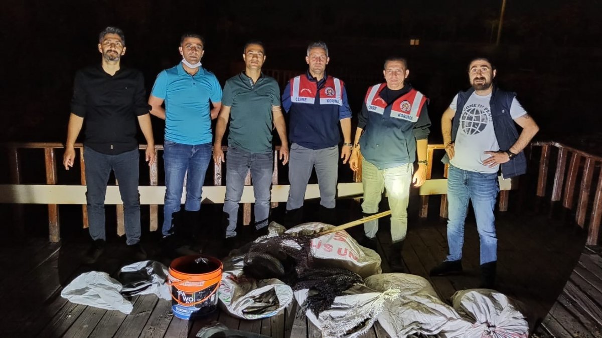 Kaçak avlanan 250 kilogram balığa el konuldu