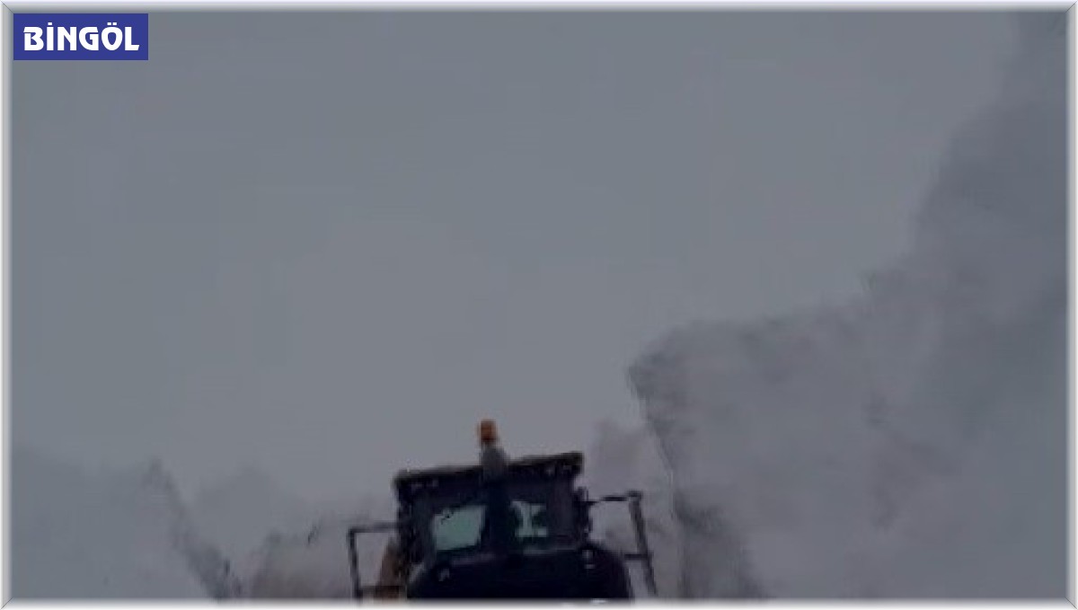 Karlıova'da yüksek rakımlı tepelerde karla mücadele