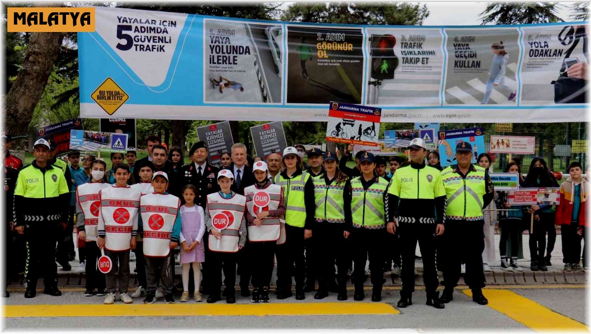 Malatya'da 'Yayalar için 5 Adımda Güvenli Trafik' tanıtımı yapıldı