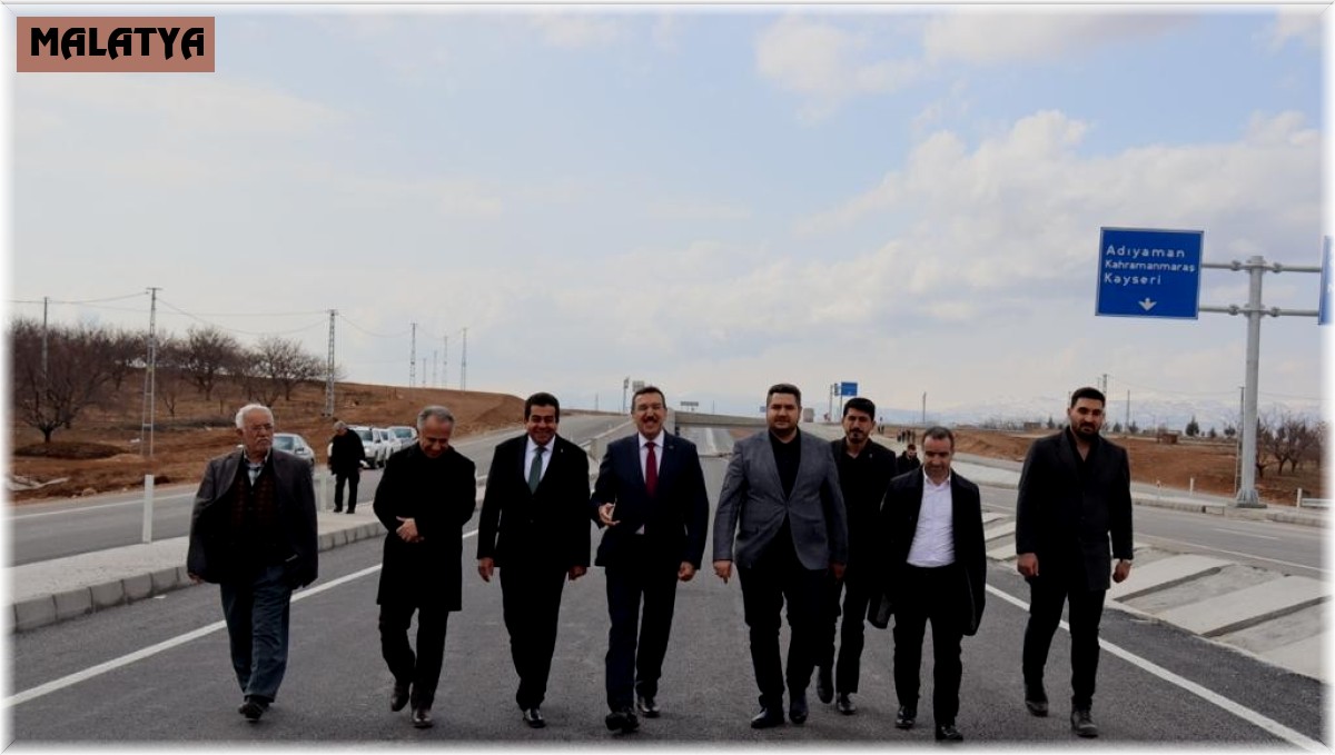 Malatya Kuzey Çevreyolu'nda 26,5 kilometrelik kısım trafiğe açıldı