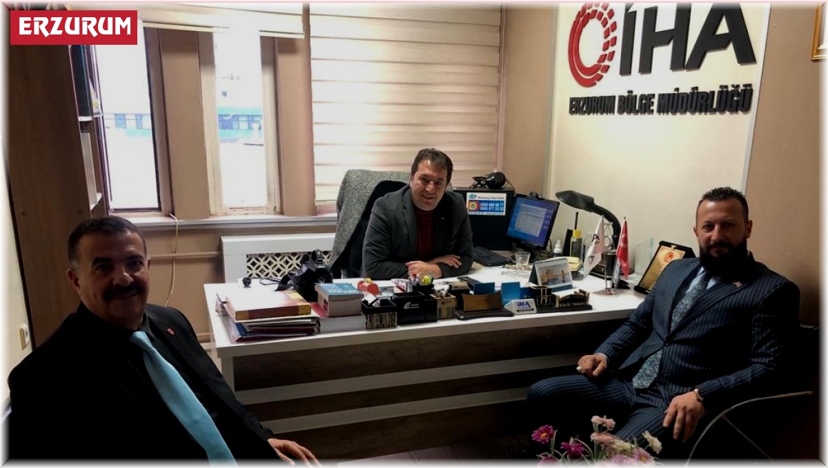 MKYK Üyesi Çat ve İl Başkanı Bozan'dan İHA'ya ziyaret