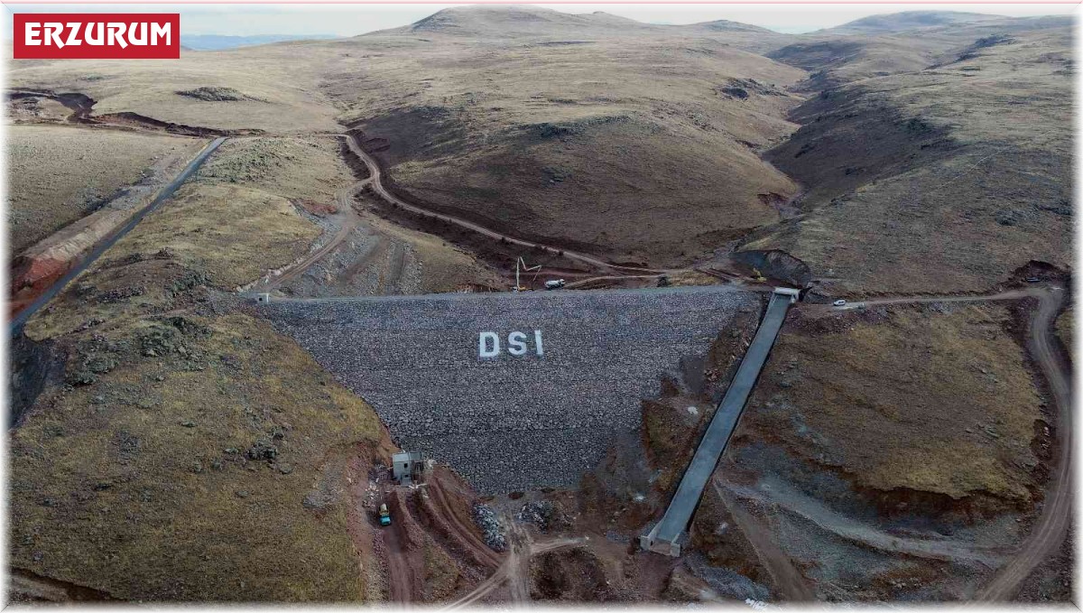 Yakutiye Köşk Barajı'nda su tutma işlemi gerçekleştirildi