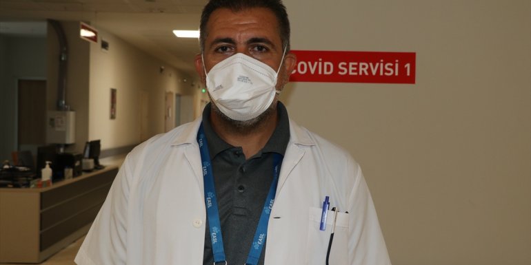 Erzincan'da hastaneye yatırılan Kovid-19'lu hastaların çoğunluğu aşısız gençlerden oluşuyor