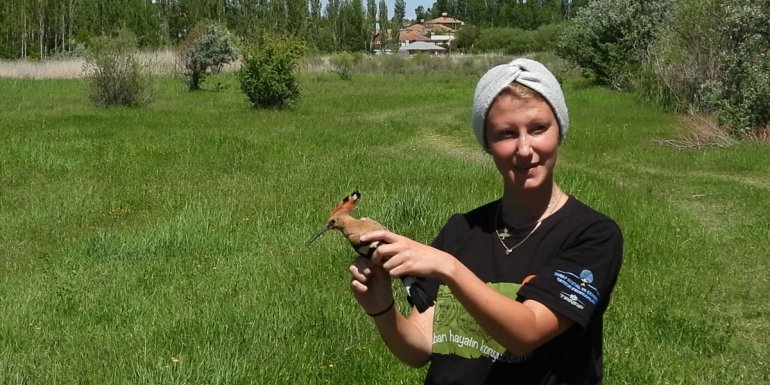 Yabancı kuş gözlemcileri Aras'taki halkalama çalışmalarına gönüllü katılıyor