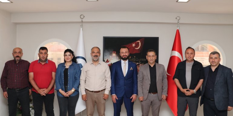 EGC yönetiminde AA Erzurum Bölge Müdürü Okur'a 'hayırlı olsun' ziyareti