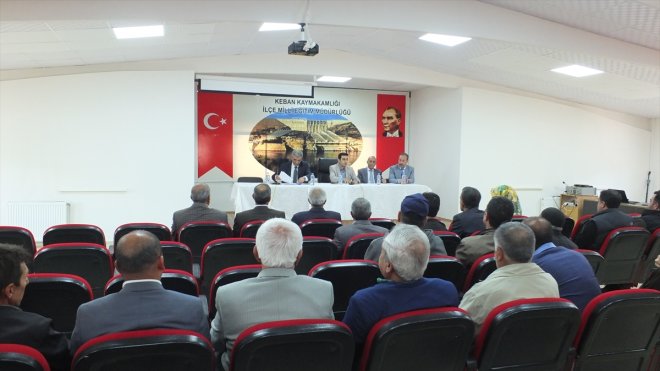 Keban ilçesinde 'Köylere Hizmet Götürme Birliği Toplantısı' yapıldı