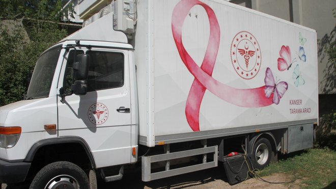 Malazgirt'te 'mobil kanser tarama aracı' taramalara başlandı