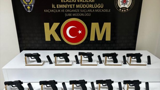 Elazığ'da silah ticareti yaptığı iddiasıyla 3 şüpheli yakalandı