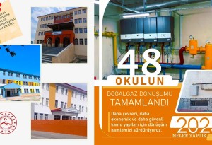 Ağrı’da 48 okul ve pansiyonda doğalgaz dönüşümü tamamlandı, sıra 50 okulda