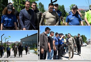 Ağrı Emniyet Müdürü Göksel Önder Yerinde İnceledi: Millet Bahçesi'nde Asayiş Denetimi