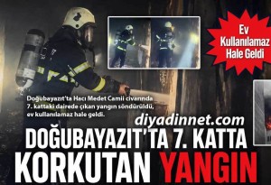 Doğubayazıt'ta Korkutan Yangının Detayları Ortaya Çıktı, Ev Kullanılamaz Hale Geldi!