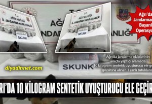 Ağrı'da 10 Kilo Sentetik Uyuşturucu Operasyonu: 1 Zanlı Tutuklandı!..