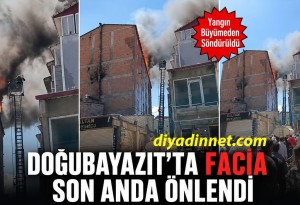 Doğubayazıt'ta Korku Dolu Anlar: Fırın Bacasından Çıkan Alevler Çatıyı Tutuşturdu