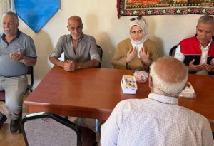 Geçitveren Köyü'nde taziye: Kaymakam Kılıç Cemile Oğuz'un ailesini ziyaret etti