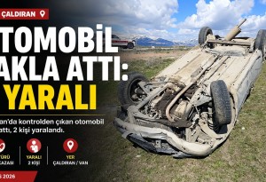 Çaldıran'da otomobil takla attı: 2 yaralı Van'a sevk edildi