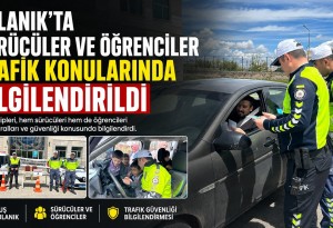 Bulanık'ta öğrenci ve sürücülere güvenli trafik uyarısı