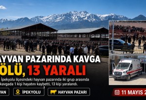 Van'da mera anlaşmazlığı hayvan pazarında kavgaya dönüştü: 1 ölü, 13 yaralı