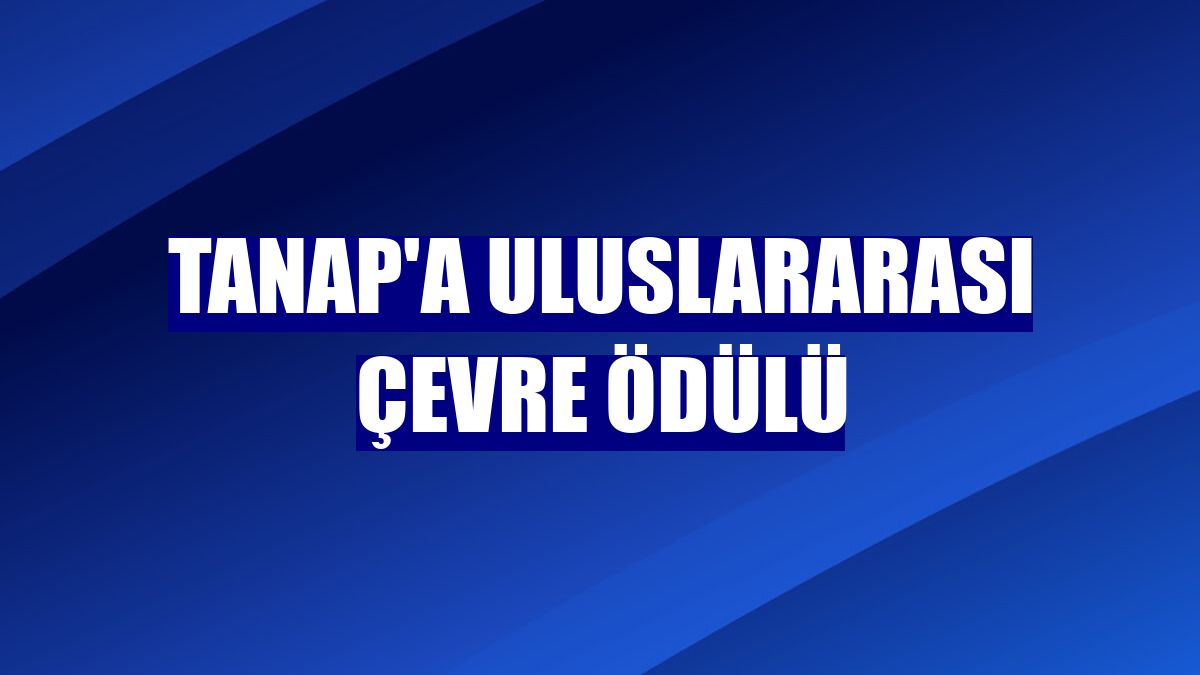 TANAP'a uluslararası çevre ödülü