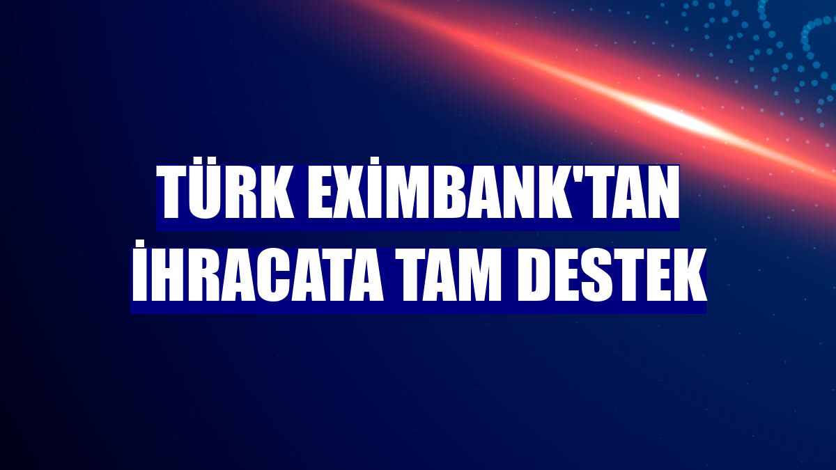 Türk Eximbank'tan ihracata tam destek