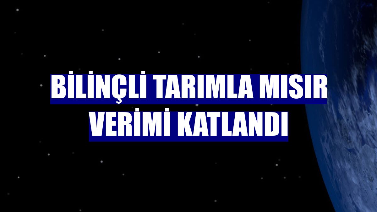 Bilinçli tarımla mısır verimi katlandı