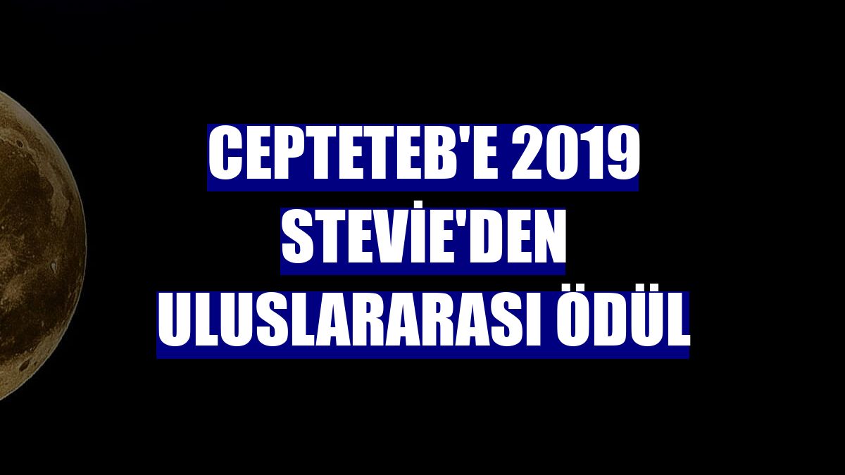 CEPTETEB'e 2019 Stevie'den uluslararası ödül