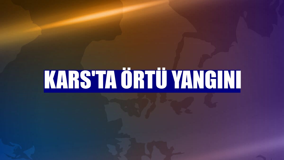 Kars'ta örtü yangını