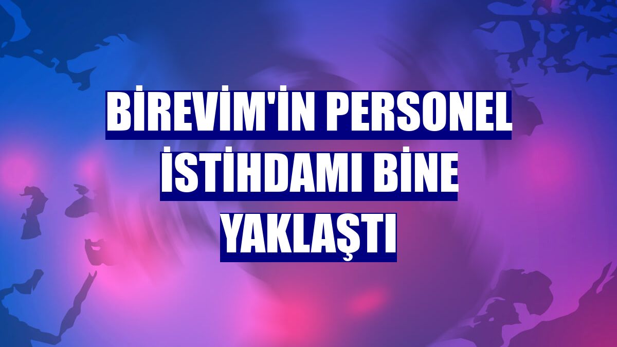 Birevim'in personel istihdamı bine yaklaştı
