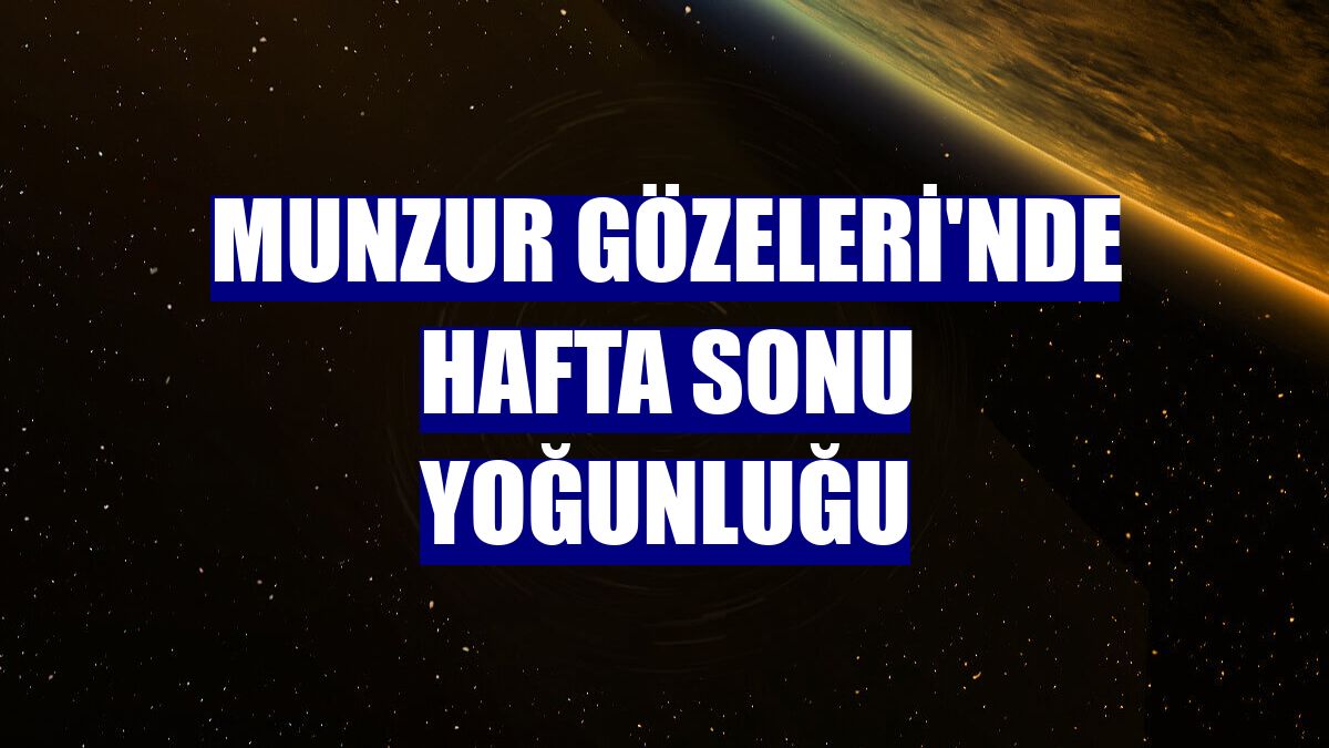 Munzur Gözeleri'nde hafta sonu yoğunluğu