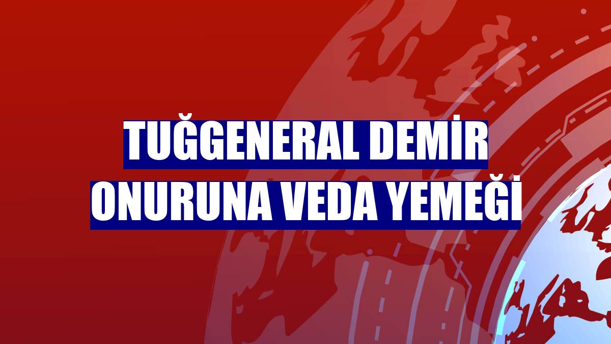 Tuğgeneral Demir onuruna veda yemeği