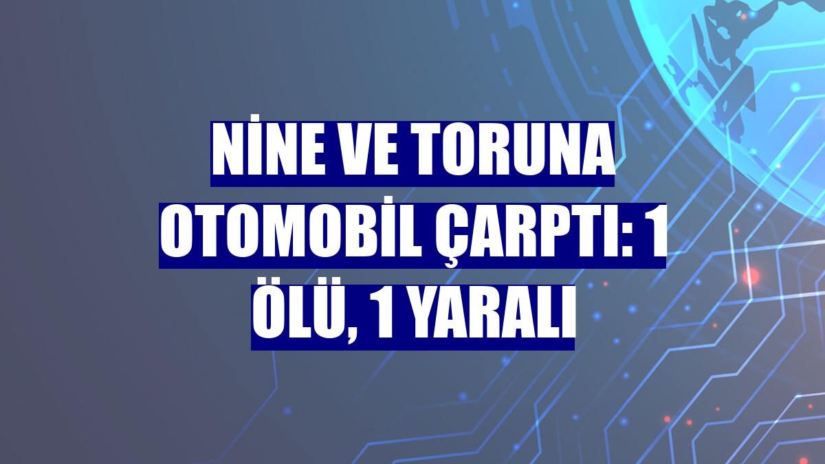Nine ve toruna otomobil çarptı: 1 ölü, 1 yaralı