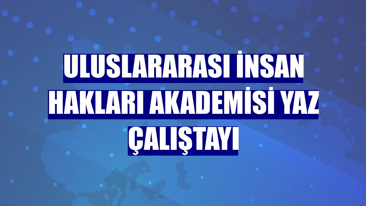 Uluslararası İnsan Hakları Akademisi Yaz Çalıştayı