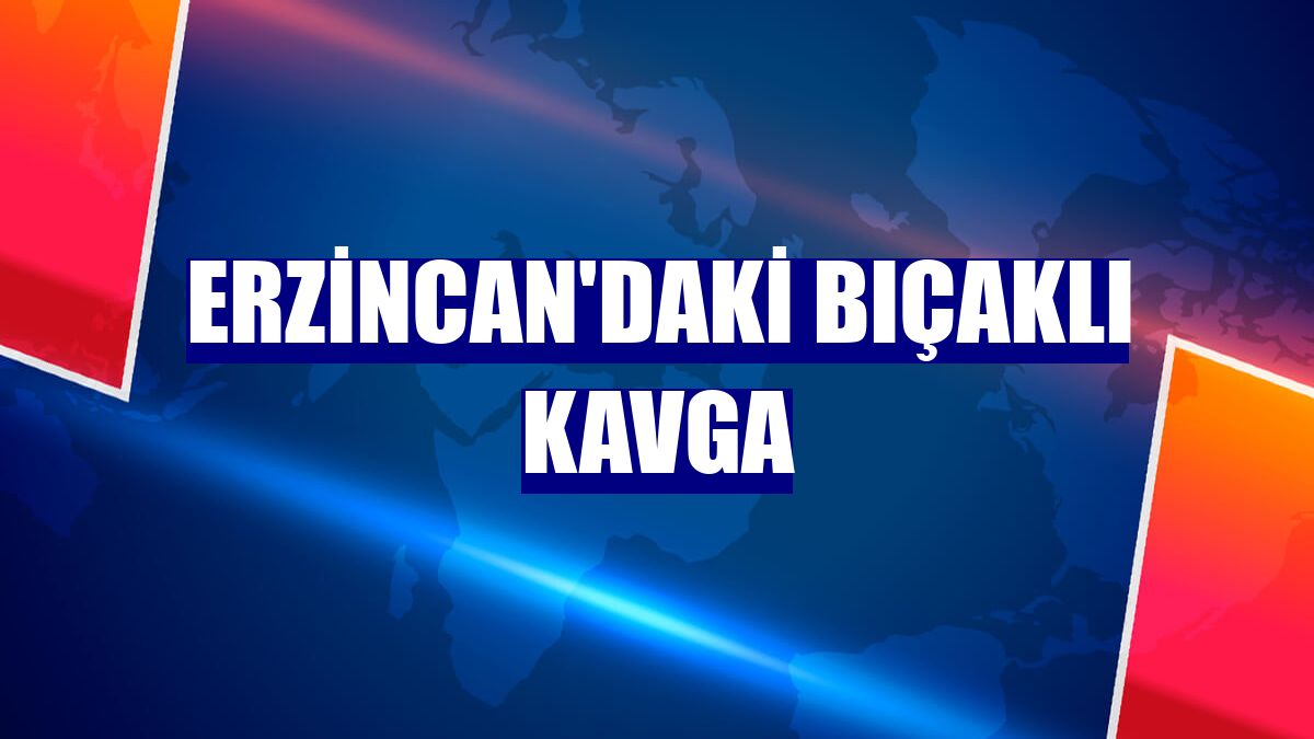 Erzincan'daki bıçaklı kavga