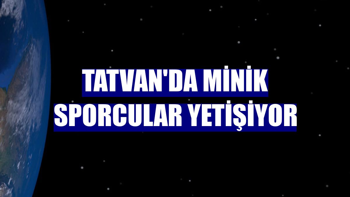 Tatvan'da minik sporcular yetişiyor