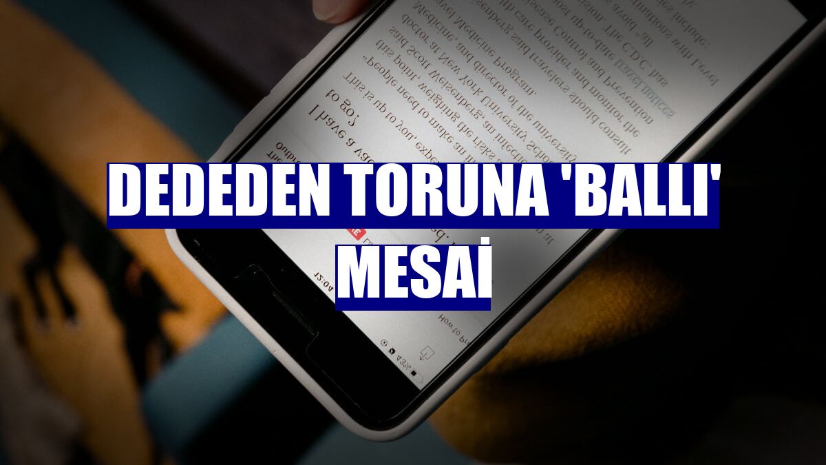 Dededen toruna 'ballı' mesai