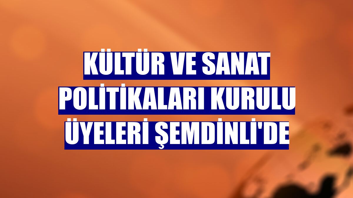 Kültür ve Sanat Politikaları Kurulu üyeleri Şemdinli'de
