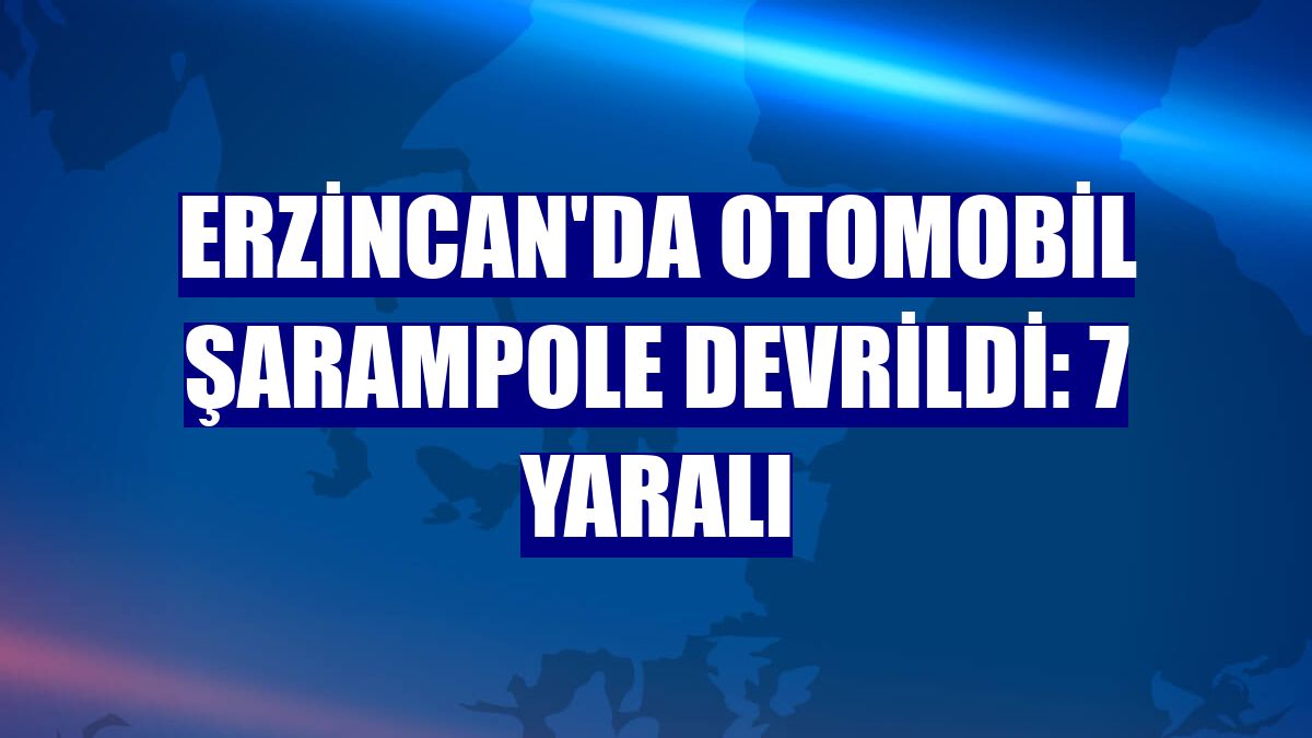 Erzincan'da otomobil şarampole devrildi: 7 yaralı
