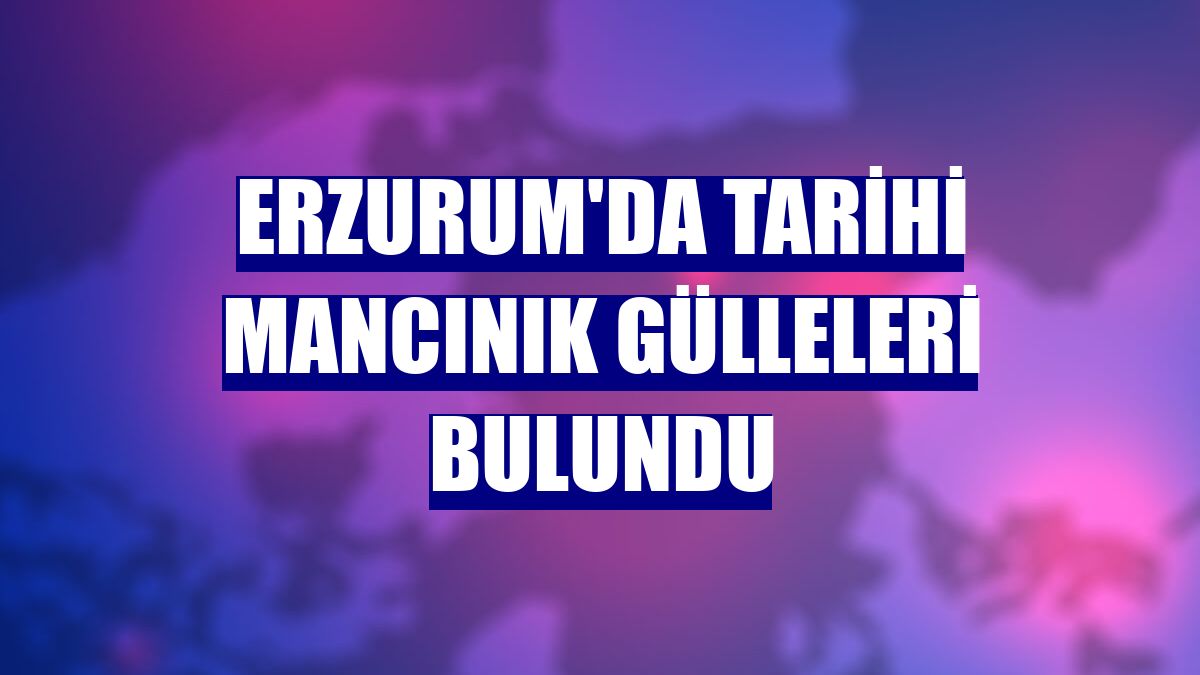 Erzurum'da tarihi mancınık gülleleri bulundu