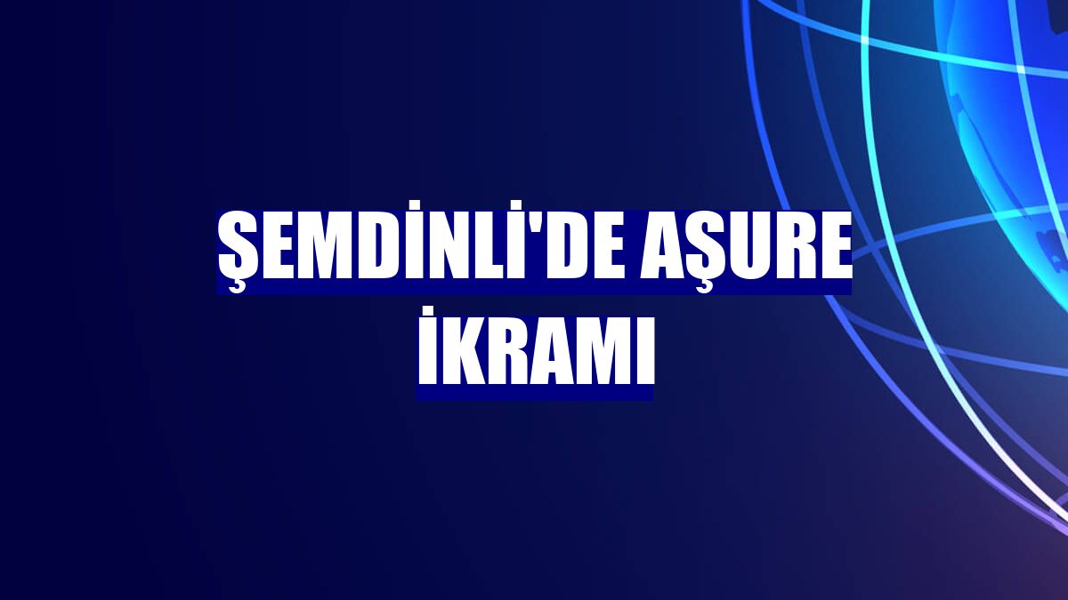 Şemdinli'de aşure ikramı