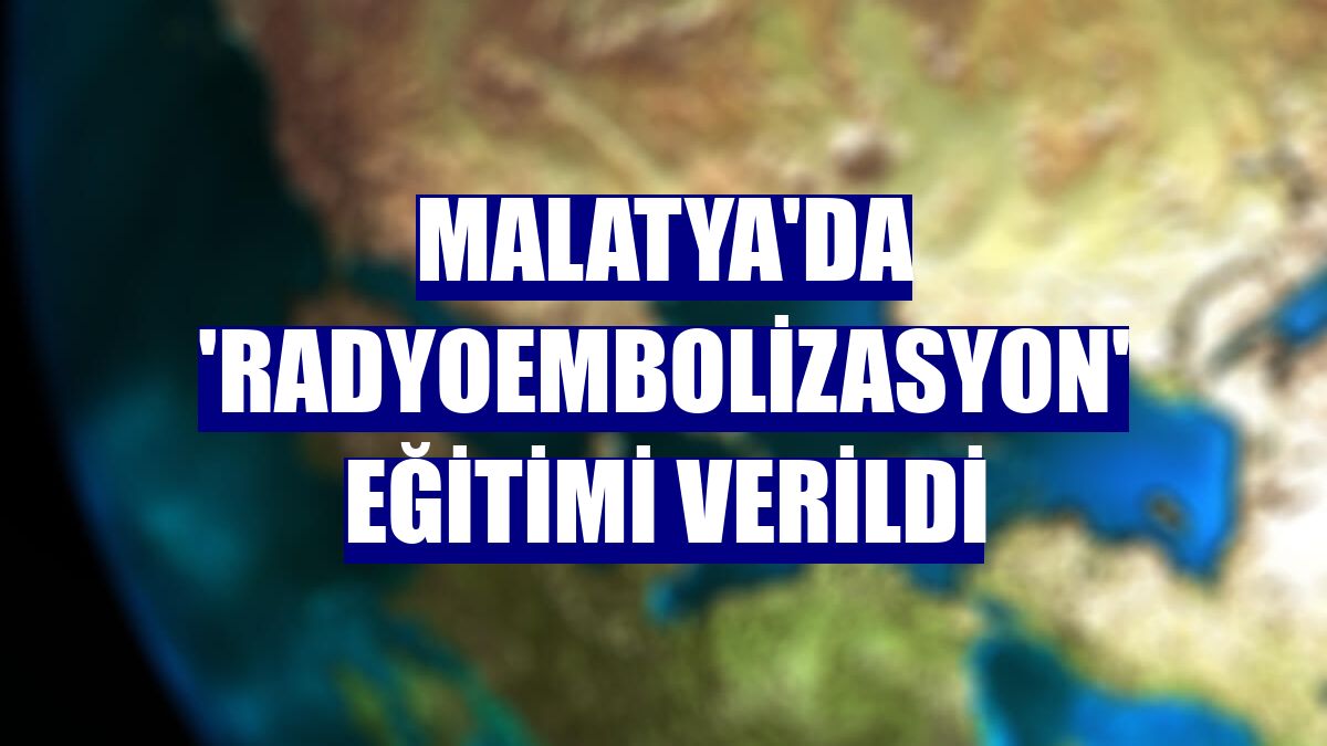 Malatya'da 'Radyoembolizasyon' eğitimi verildi