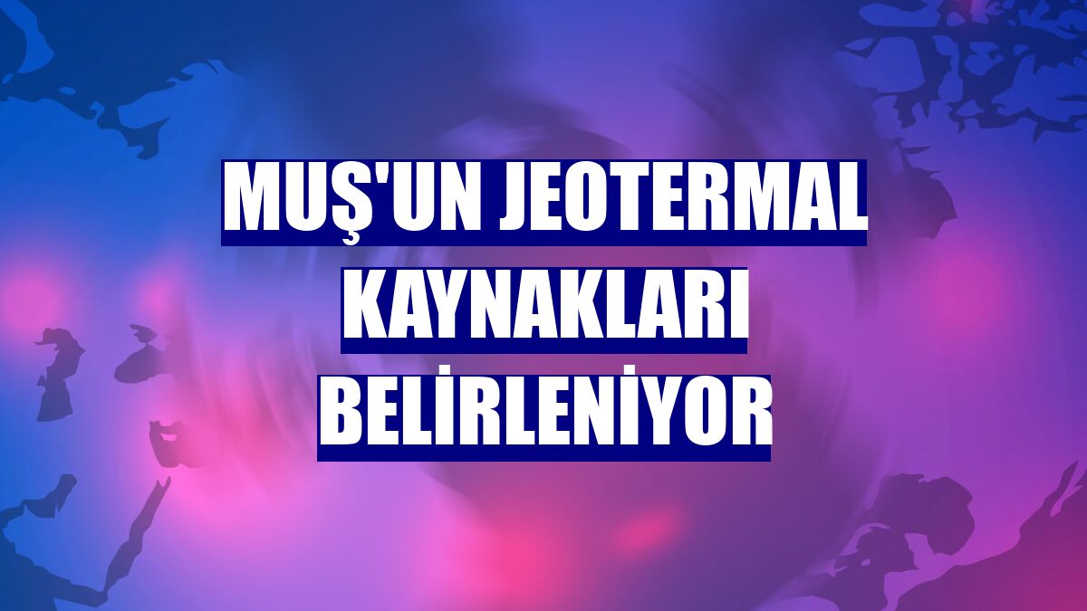 Muş'un jeotermal kaynakları belirleniyor