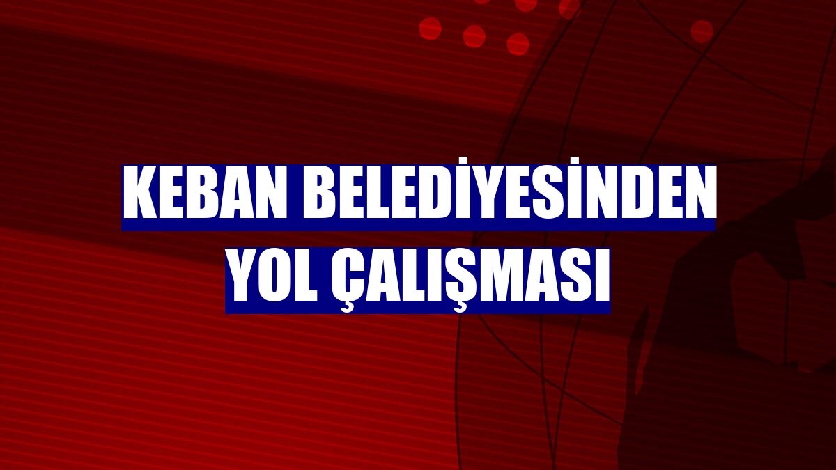 Keban Belediyesinden yol çalışması
