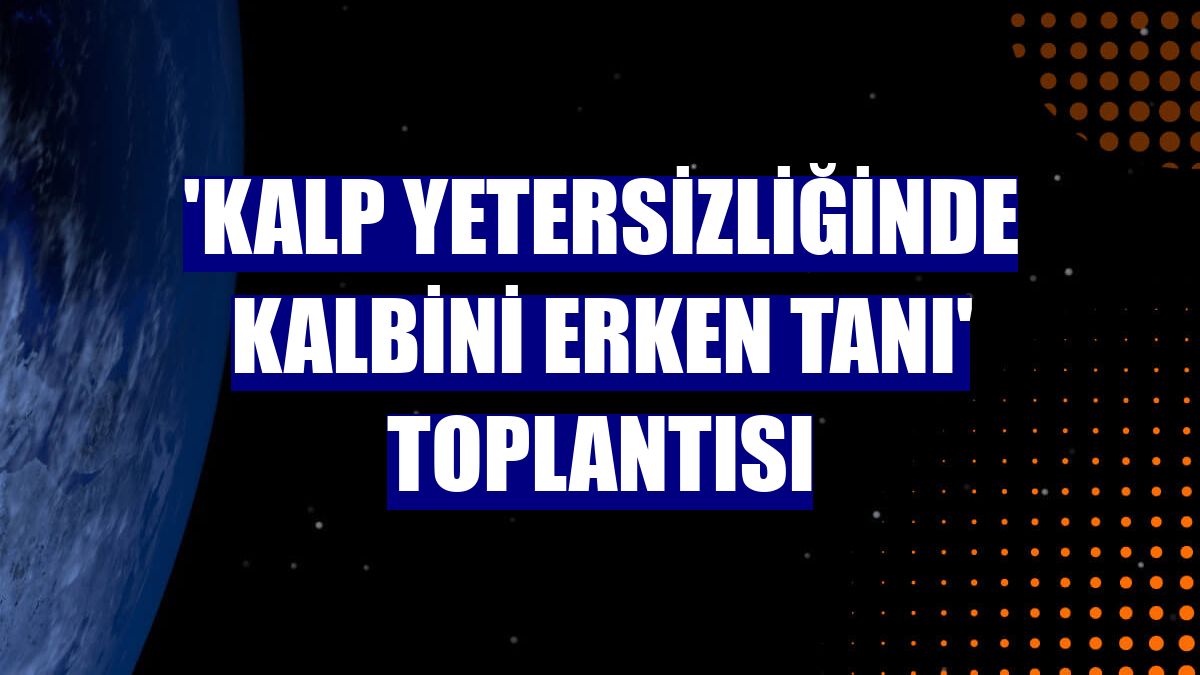 'Kalp Yetersizliğinde Kalbini Erken Tanı' toplantısı