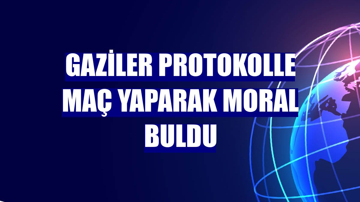 Gaziler protokolle maç yaparak moral buldu