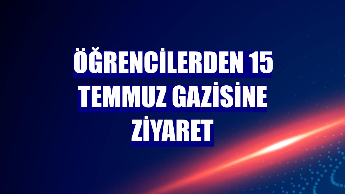 Öğrencilerden 15 Temmuz gazisine ziyaret