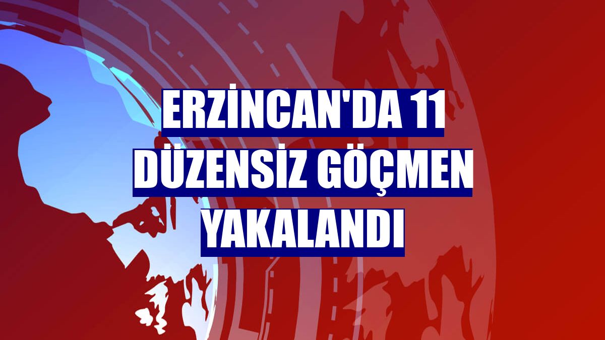 Erzincan'da 11 düzensiz göçmen yakalandı
