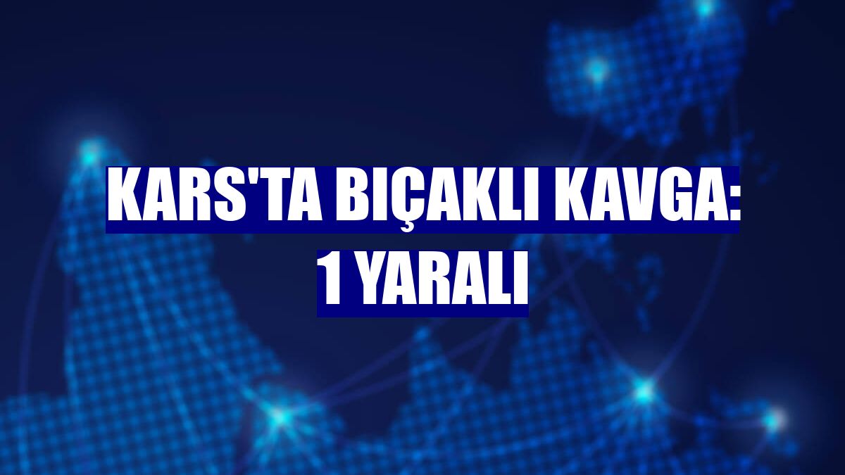 Kars'ta bıçaklı kavga: 1 yaralı